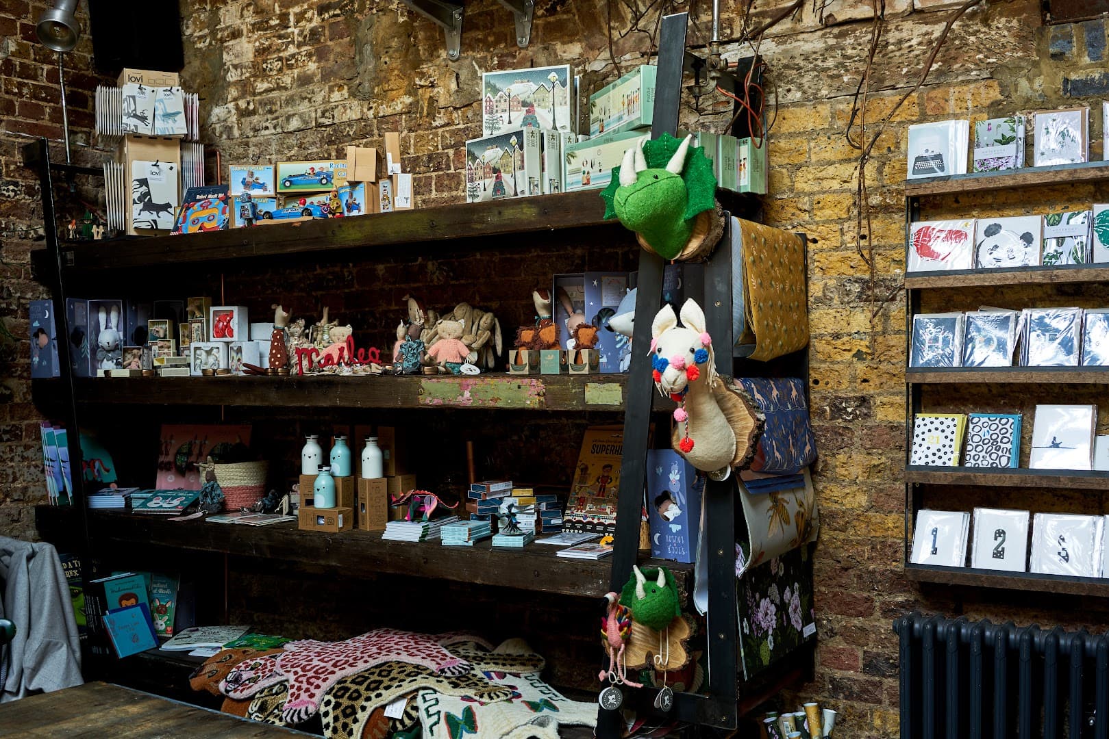 Retail display area at Tram Store, London