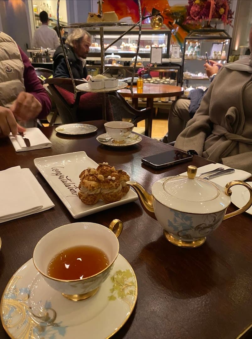Afternoon tea service at The Rosebery, London