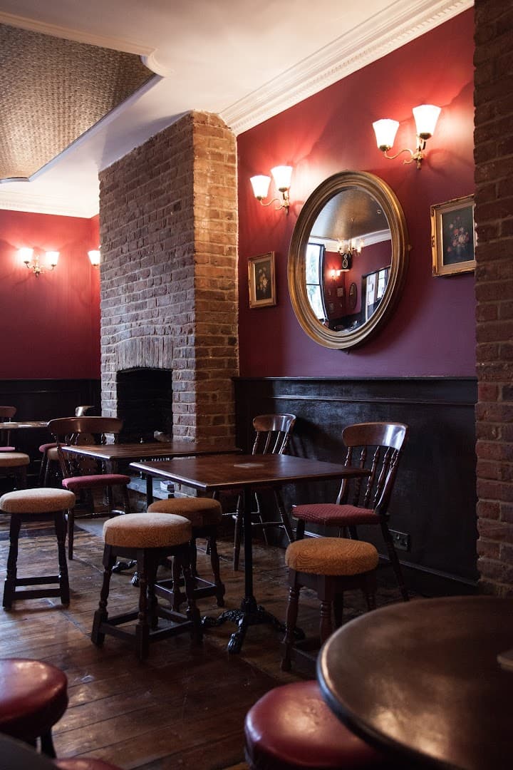 Traditional pub interior at Chesham Arms, London