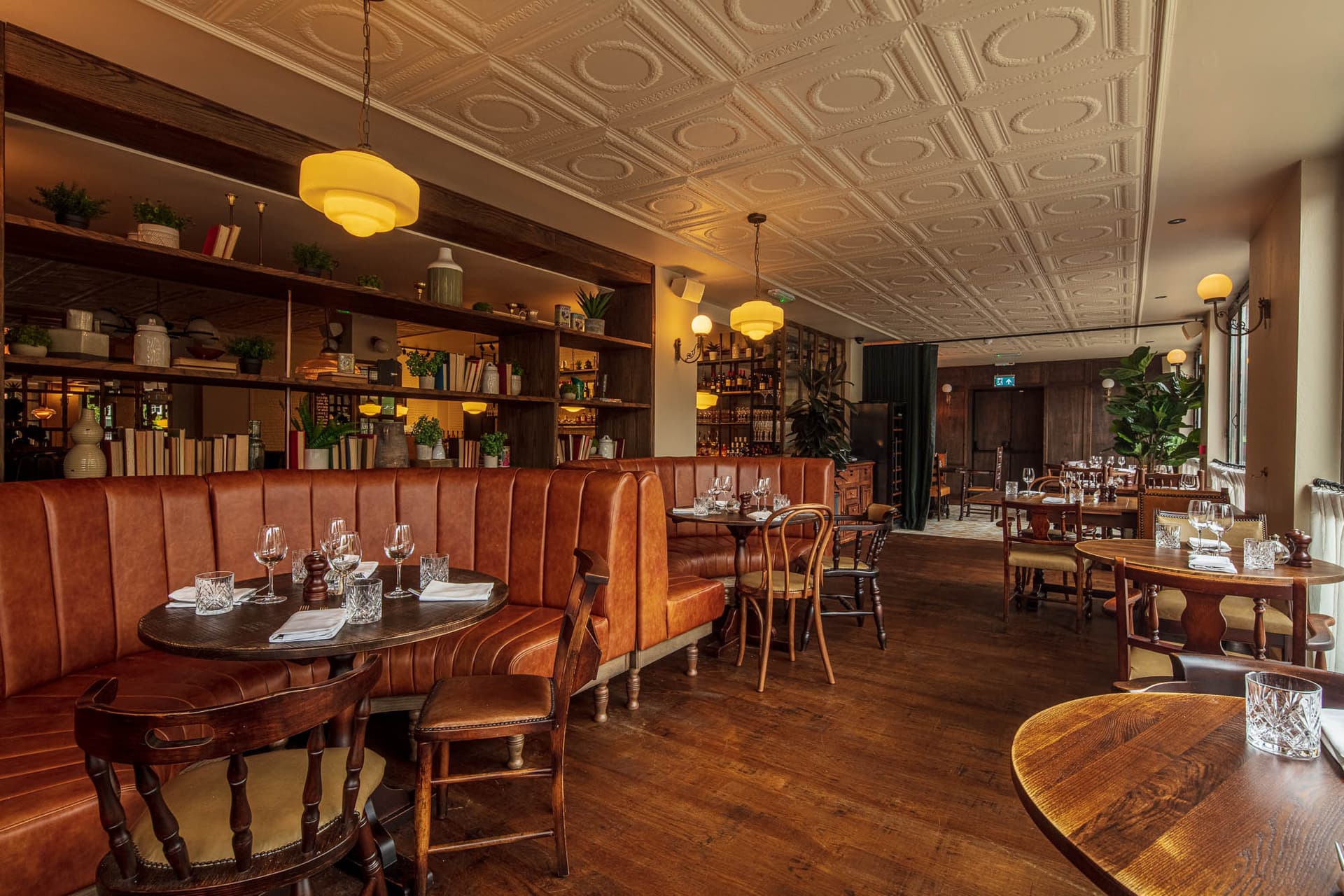 Main dining room at The Apollo Arms Public House, London