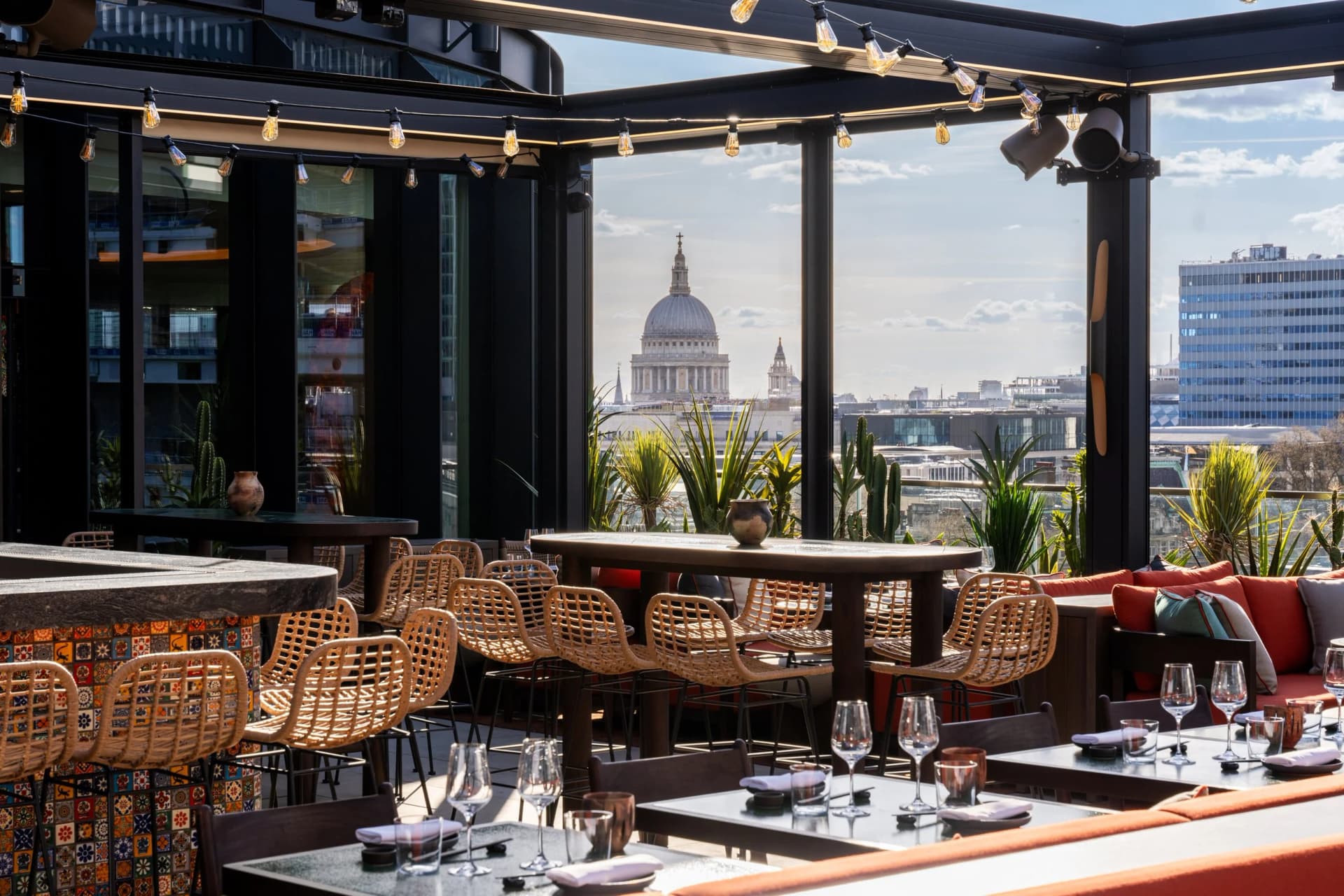 Rooftop terrace at Los Mochis London City, London