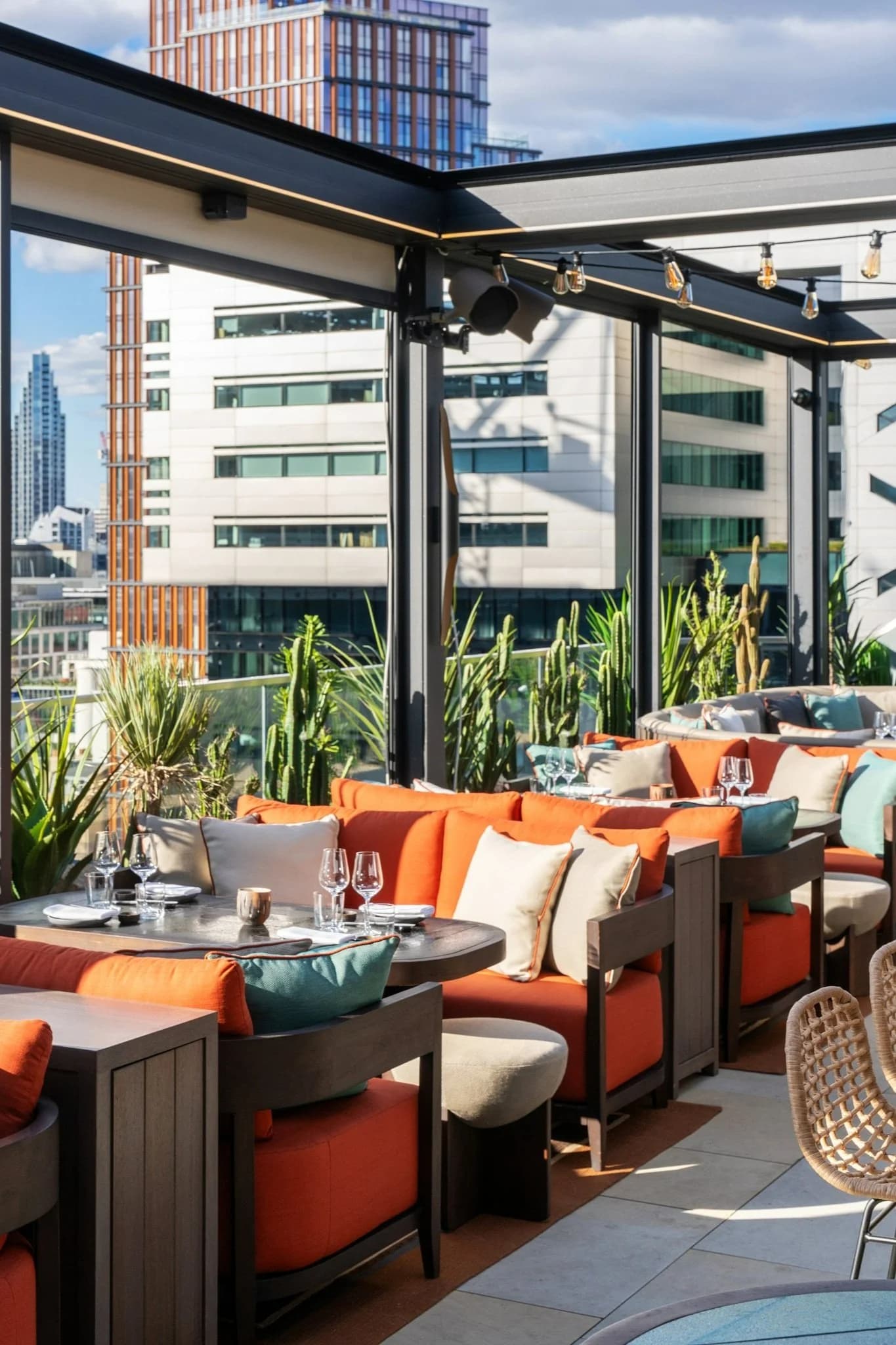 Rooftop terrace at Los Mochis London City, London