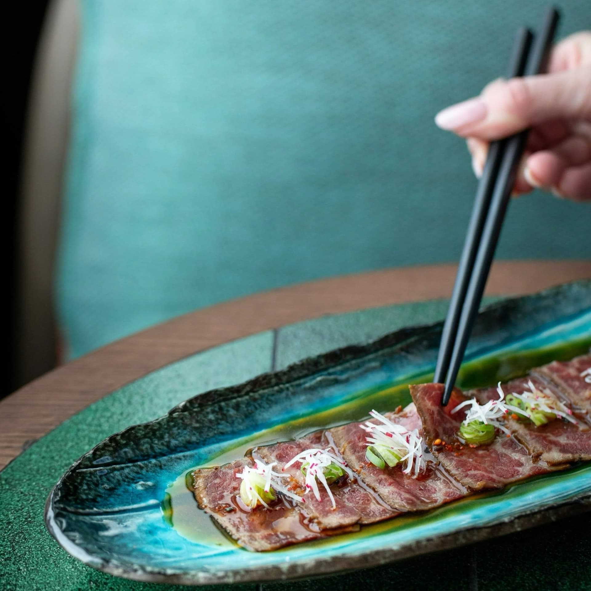 Wagyu beef tataki at Los Mochis London City, London