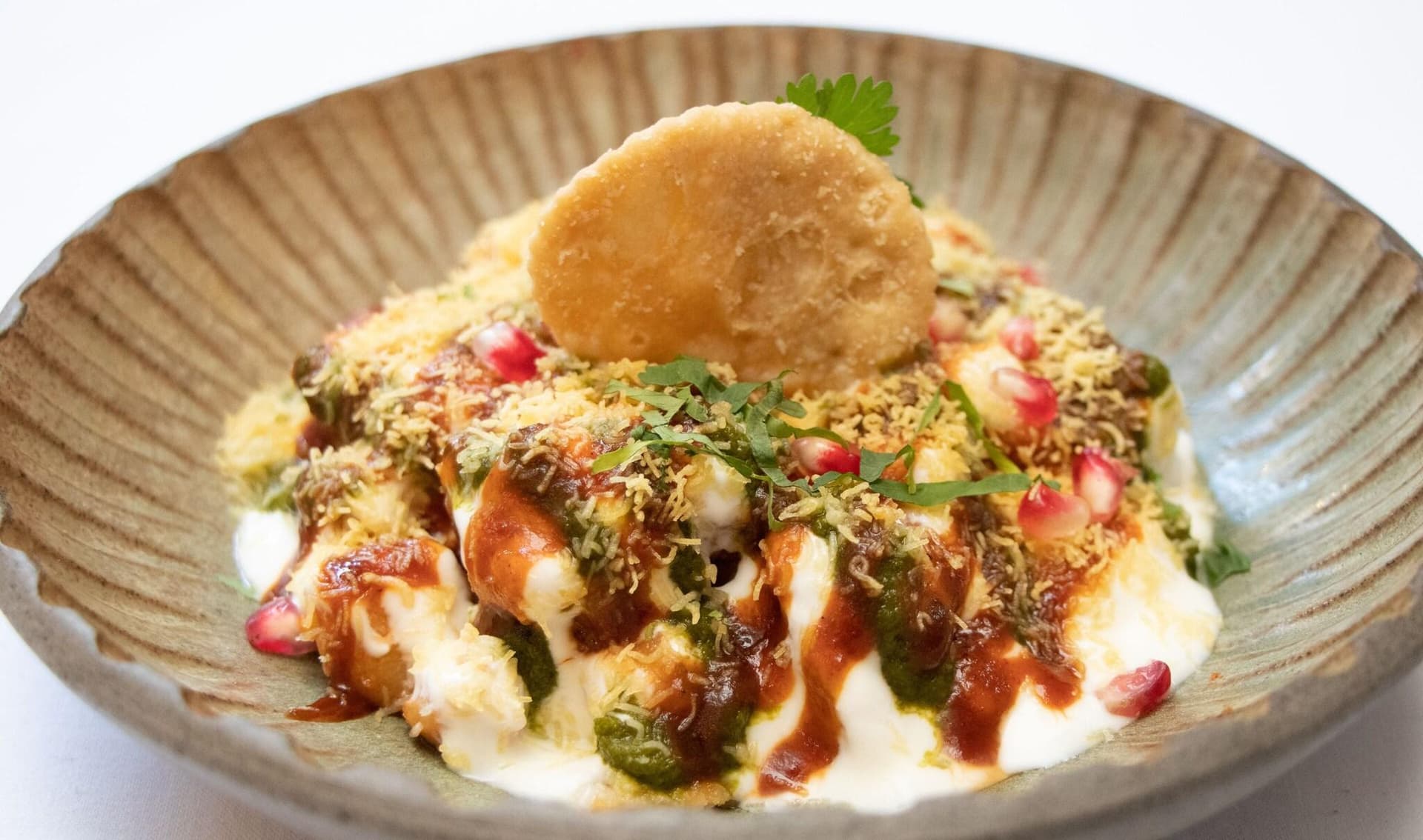 Indian street food chaat at Three Falcons Hotel & Pub, London