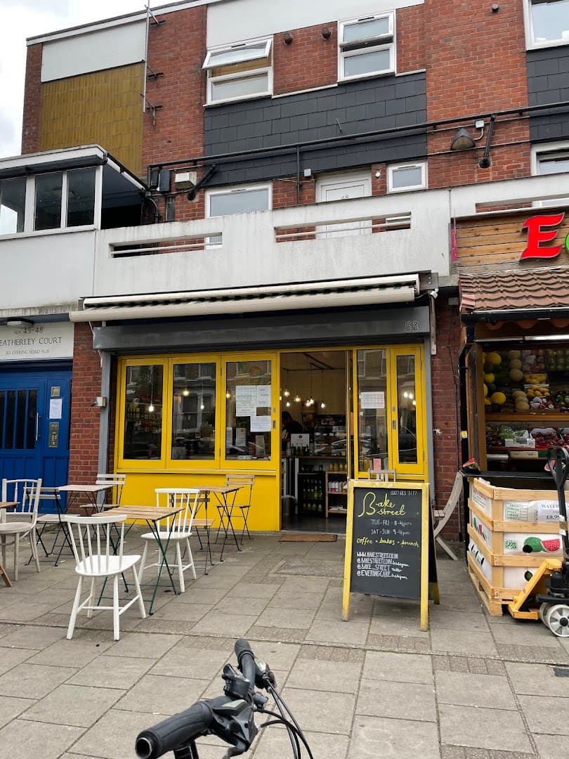 Front facade with outdoor seating at Bake Street, London
