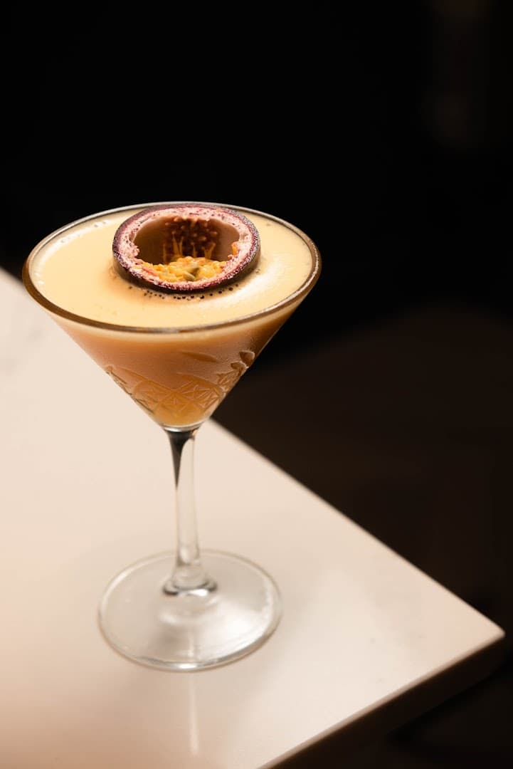 Passion fruit martini cocktail at Flame & Fire, London