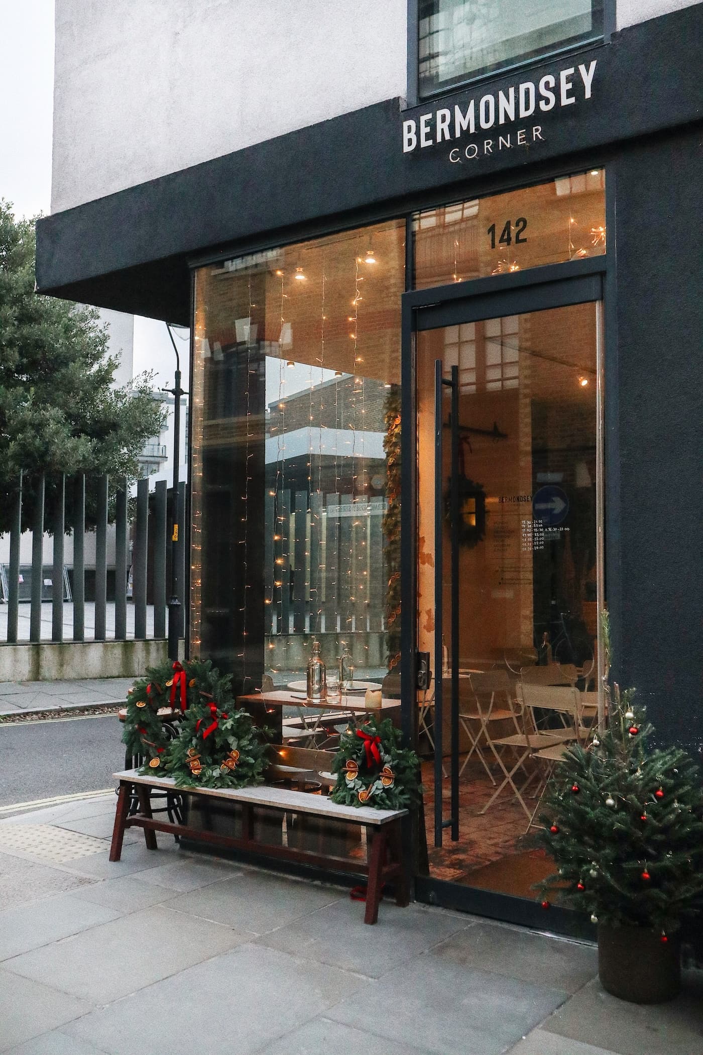 Front entrance at Bermondsey Corner, London