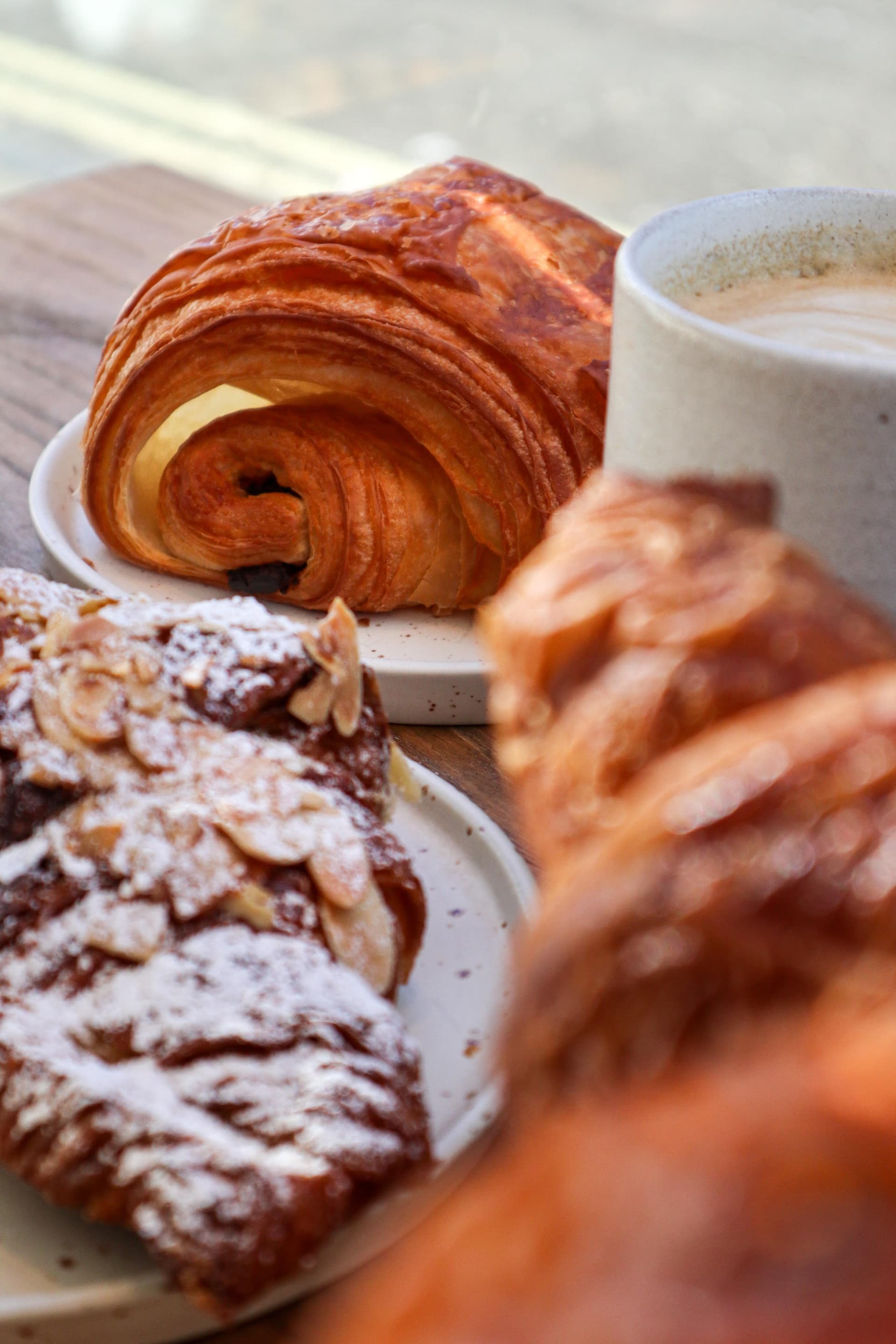 Pastries and coffee at Bermondsey Corner, London