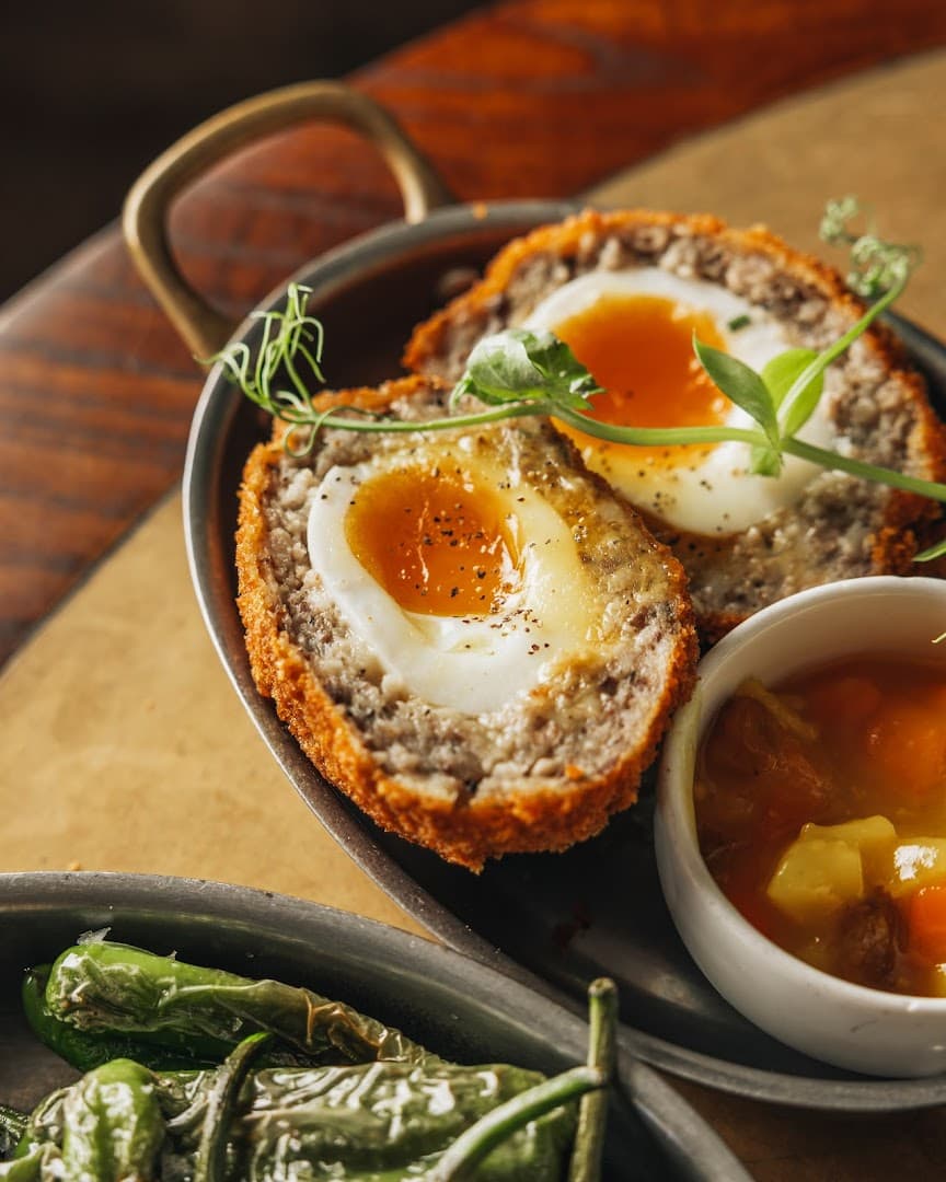 Scotch eggs platter at The Windsor Castle, London