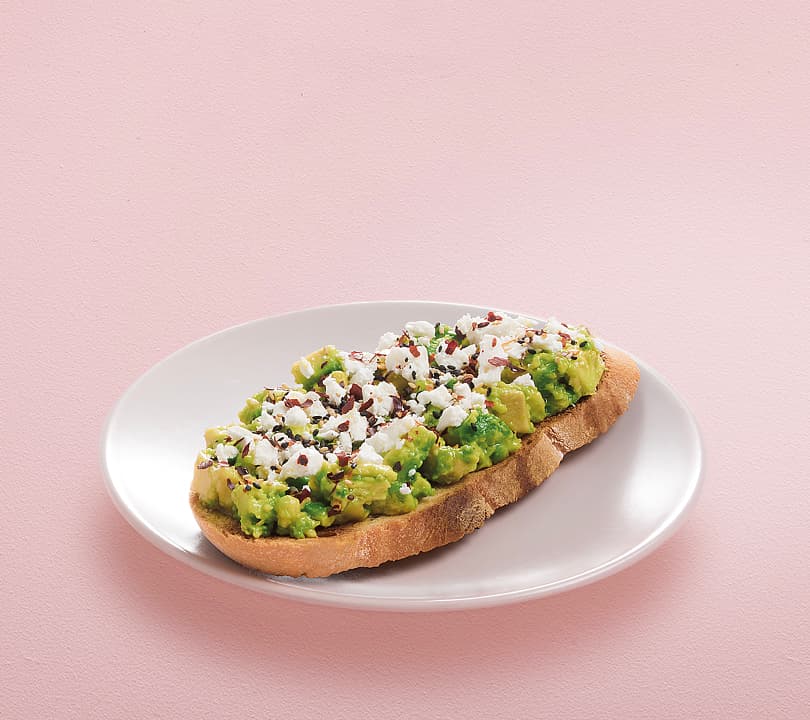 Avocado toast with feta at Poke House, Battersea Power Station, London