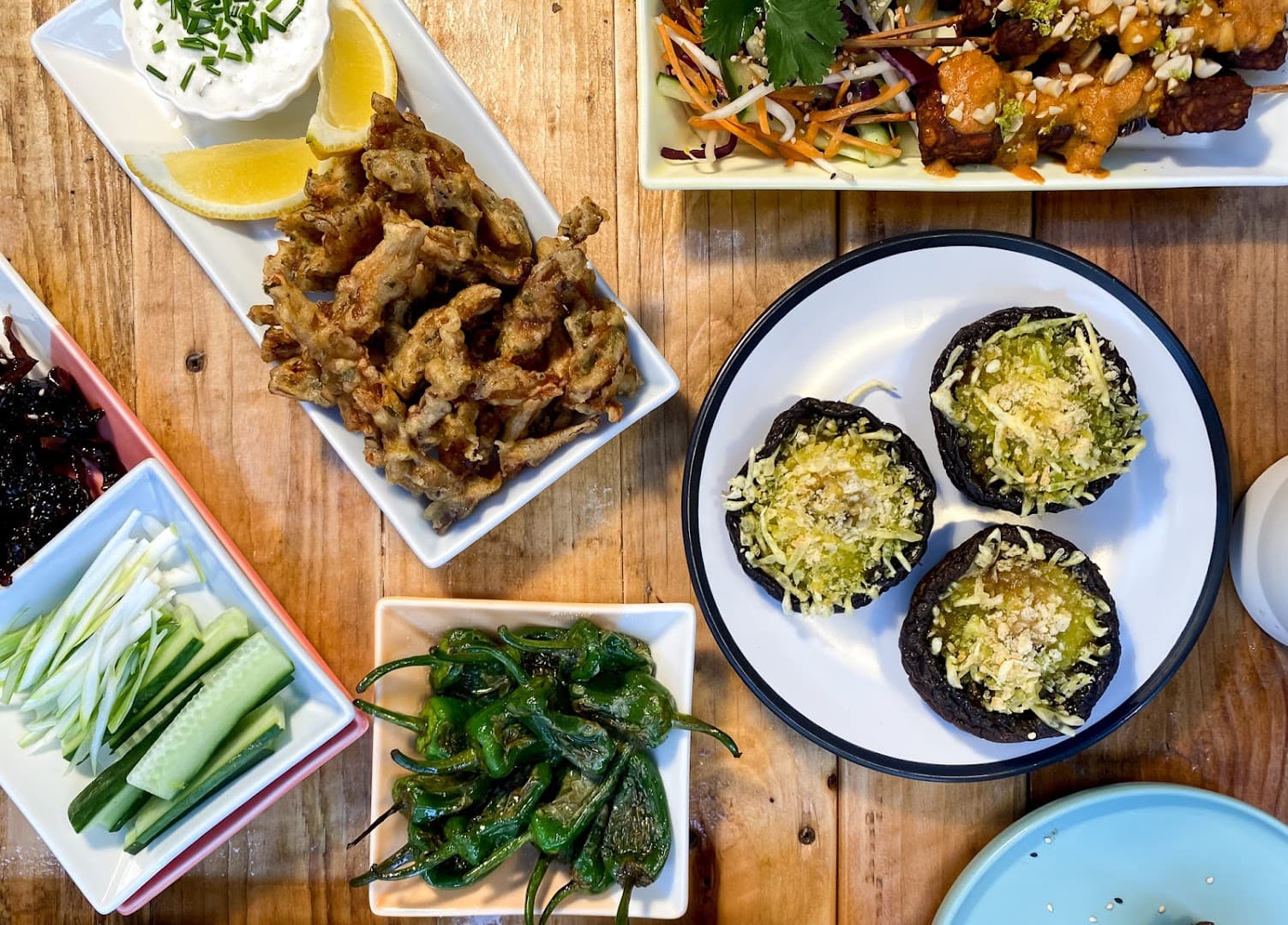 Sharing platter spread at Love Shack, London