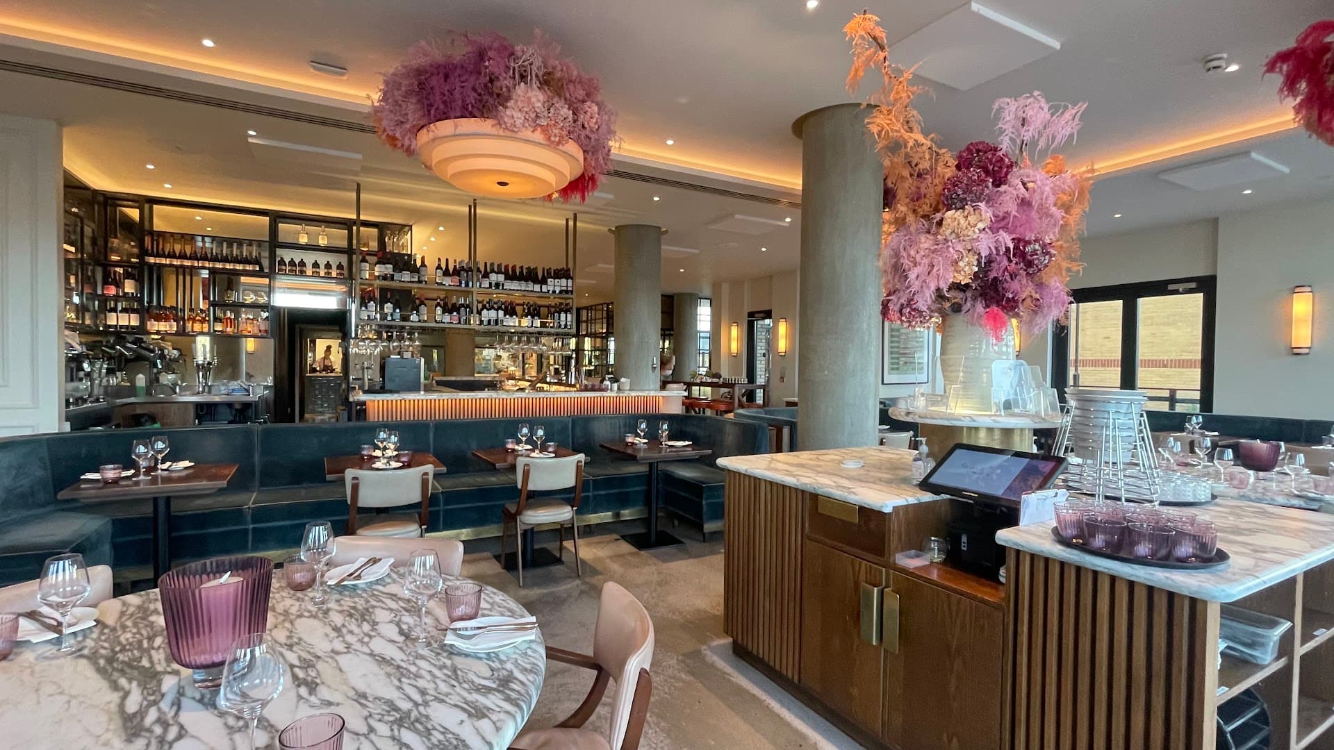 Main dining room at Sam's Riverside, London