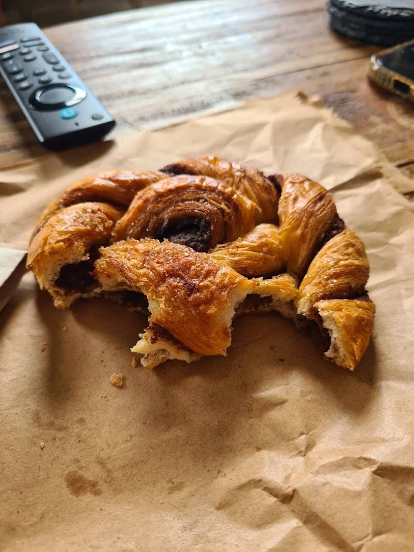 Chocolate croissants at Rons Coffee House, London