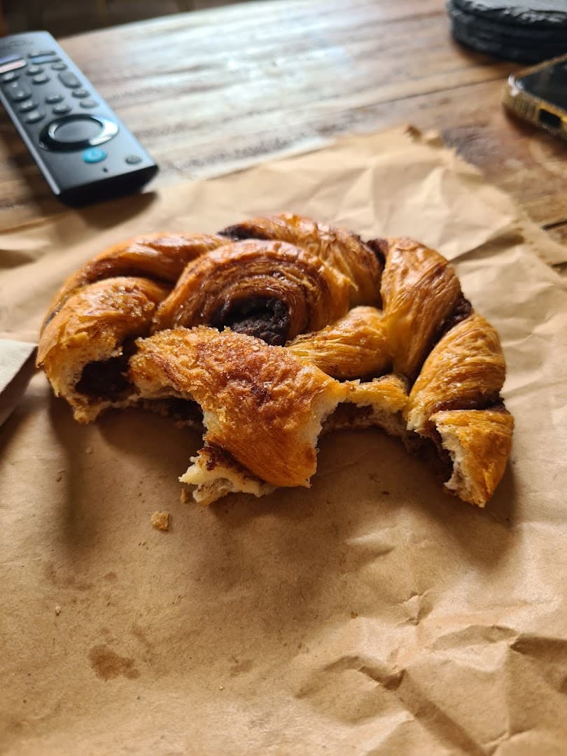 Chocolate croissants at Rons Coffee House, London