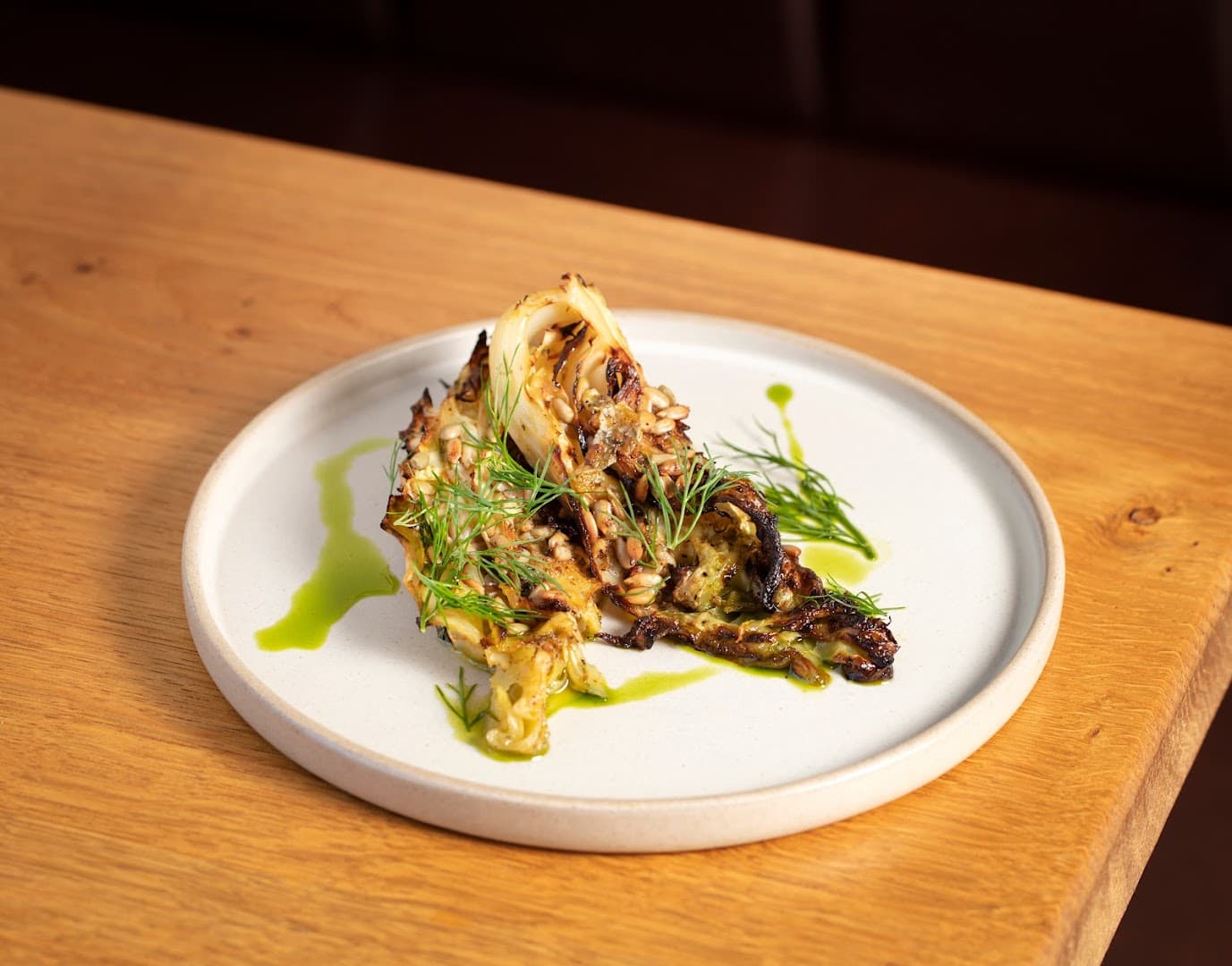 Chargrilled fennel dish at The Talbot, London