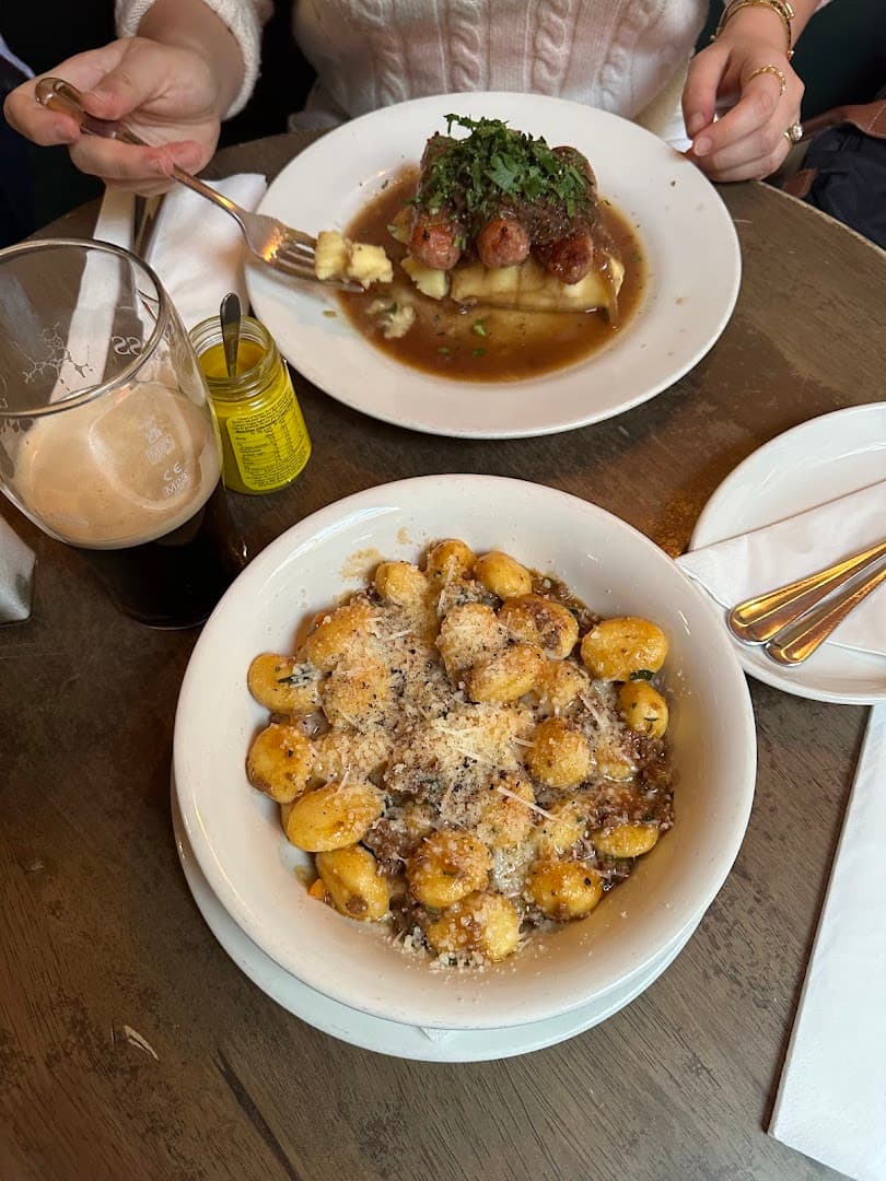 Gnocchi and steak dishes at The Cow, London