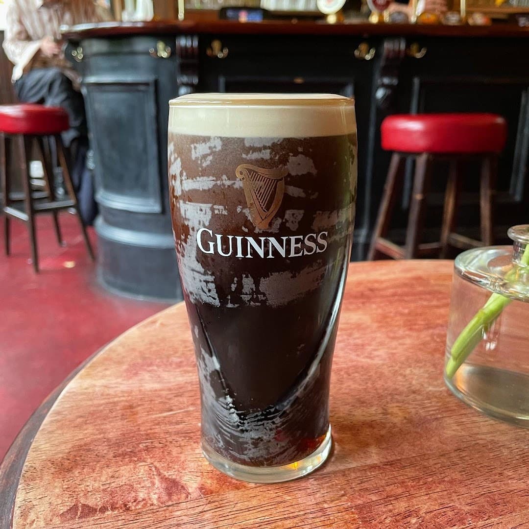 Guinness pint at The Cow, London