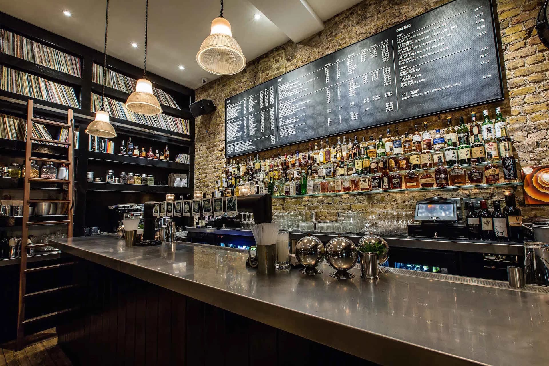 Bar area at The Gallery, London