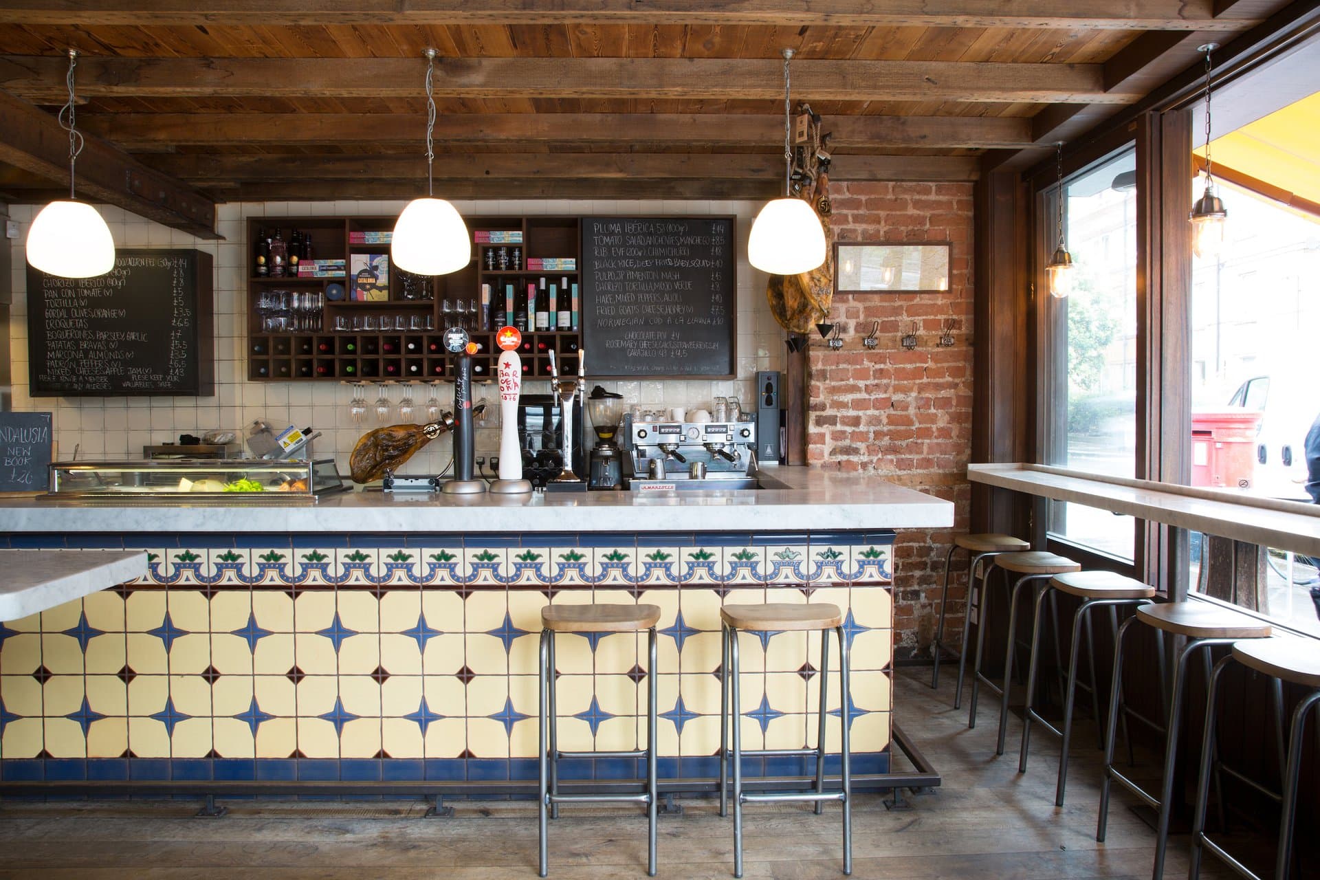 Bar area at José, London