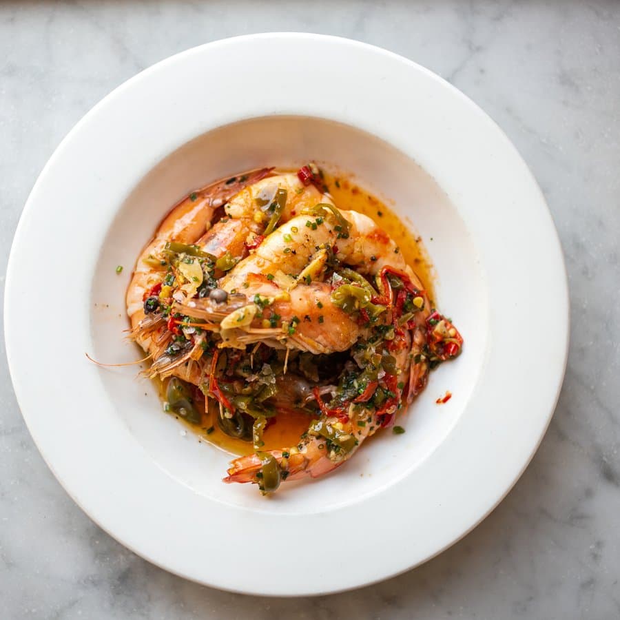 Gambas prawns dish at José, London