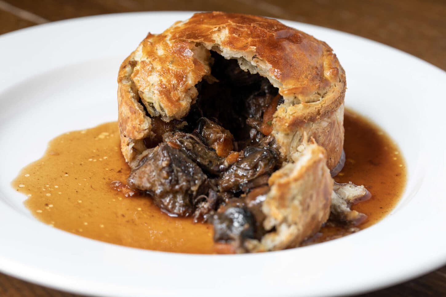 Steak and ale pie at The Windmill, Mayfair, London