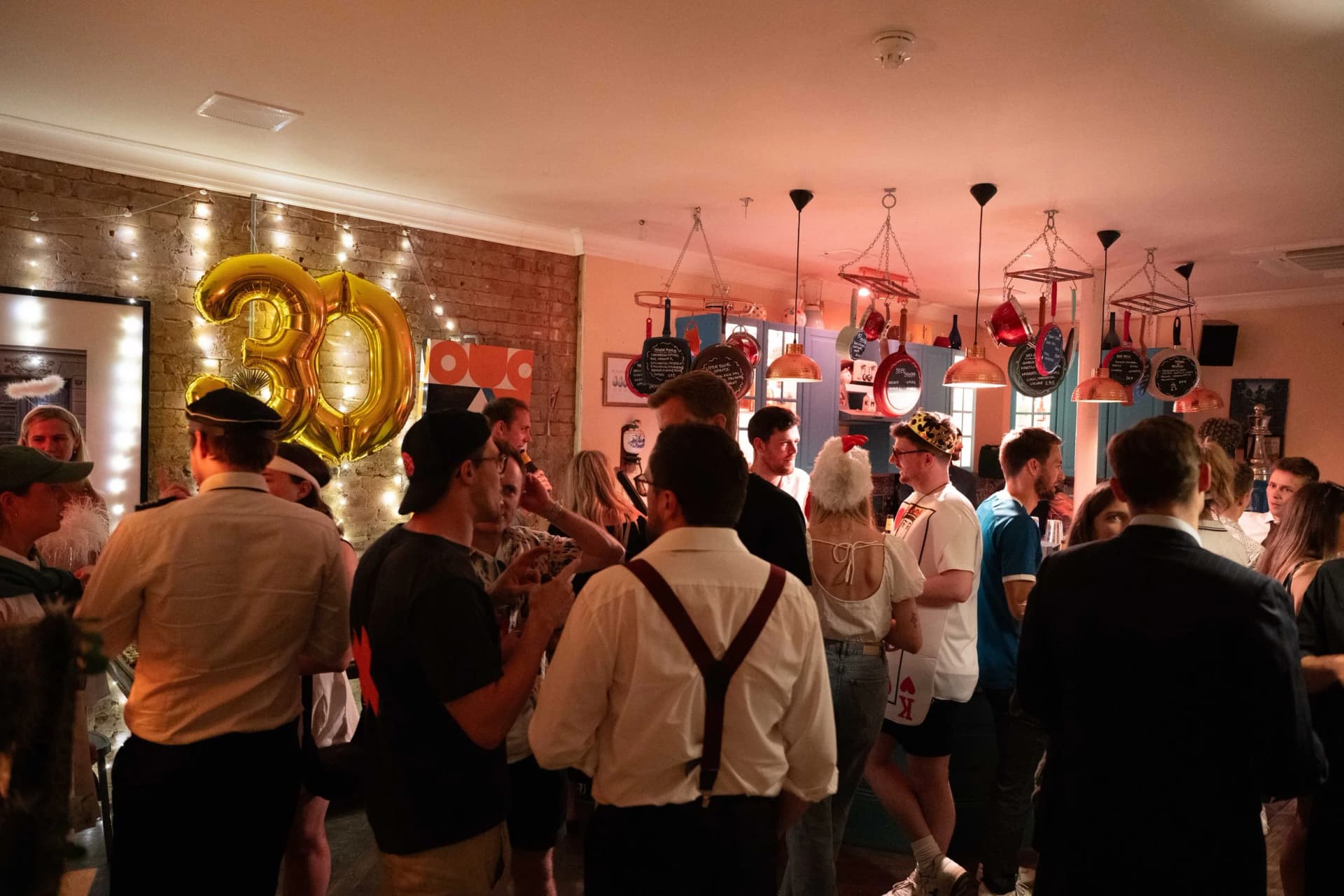 Birthday party celebration at The Little Blue Door, London