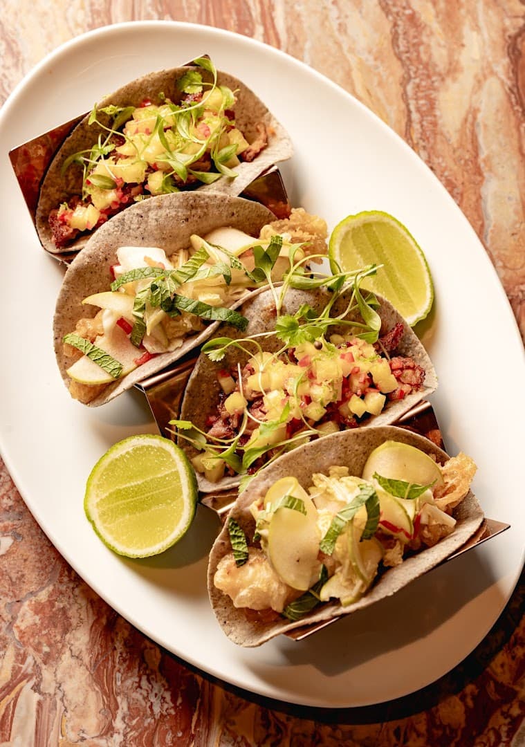 Fish tacos platter at abc kitchens, London