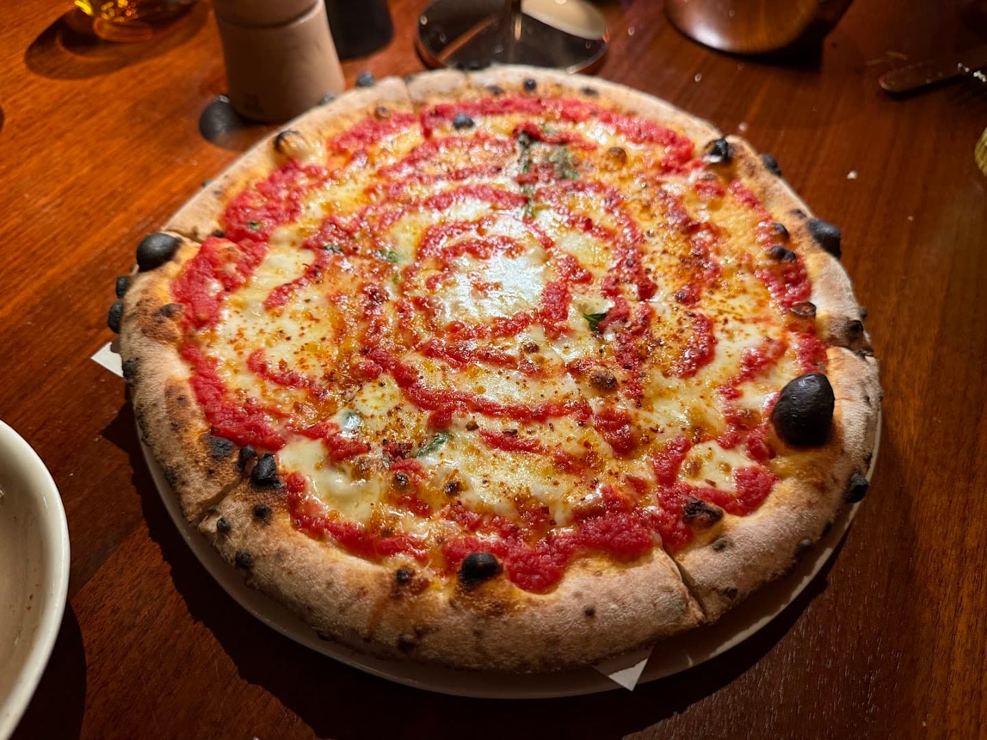 Margherita pizza at abc kitchens, London