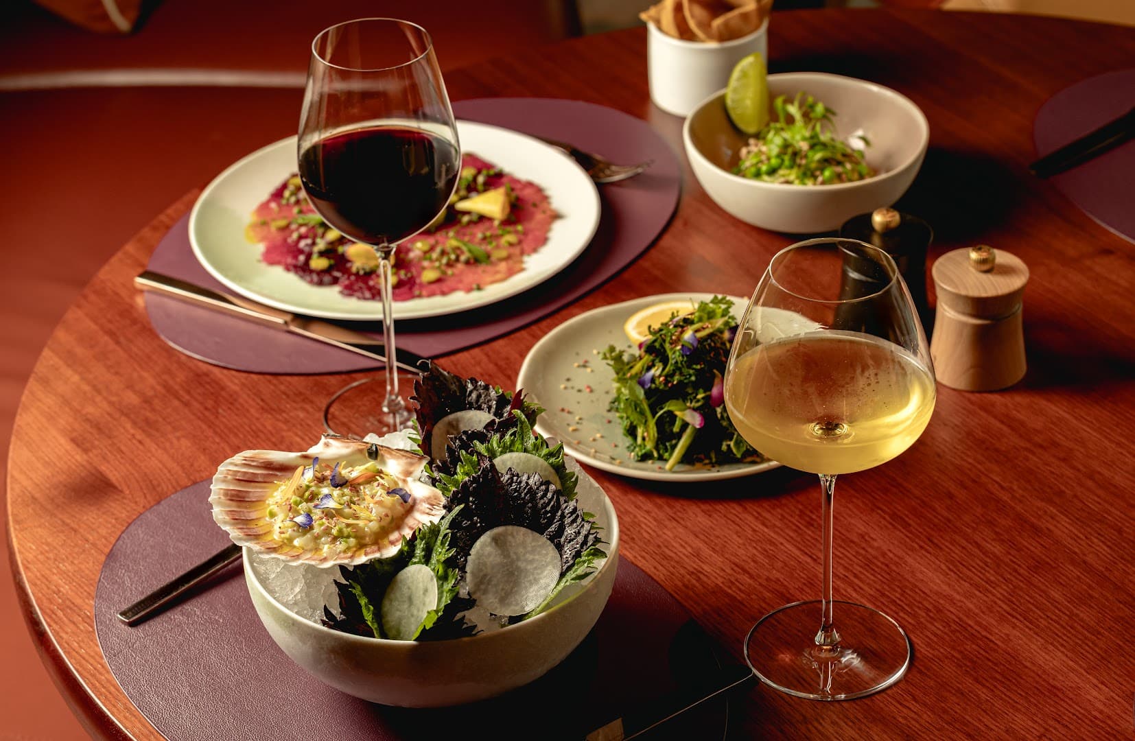 Wine pairing with small plates at abc kitchens, London