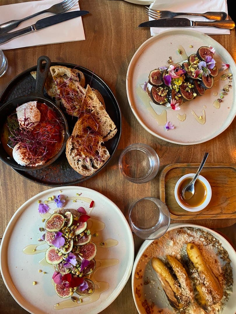 Brunch spread sharing plates at Abuelo, London