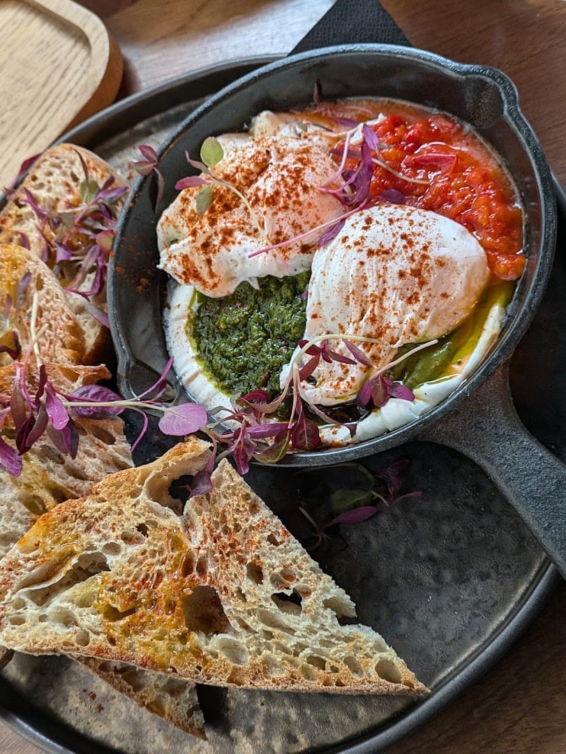 Burrata and tomatoes dish at Abuelo, London