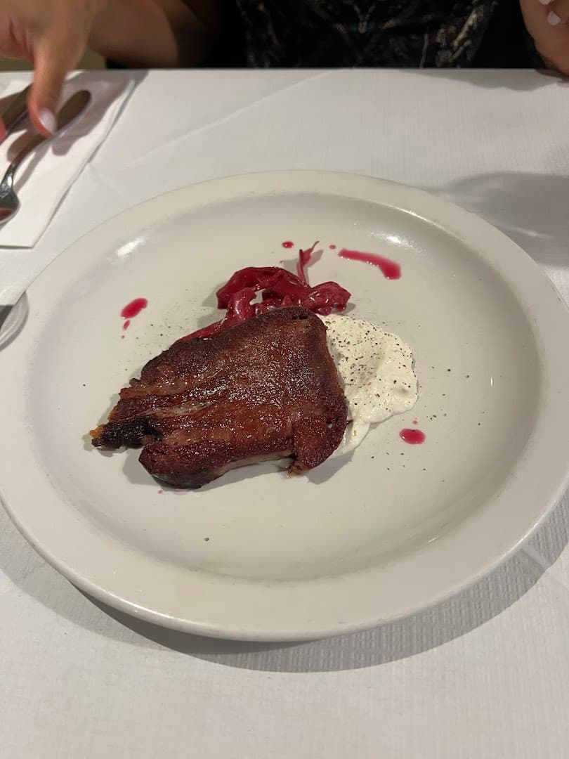 Roasted duck leg dish at Andrew Edmunds, London