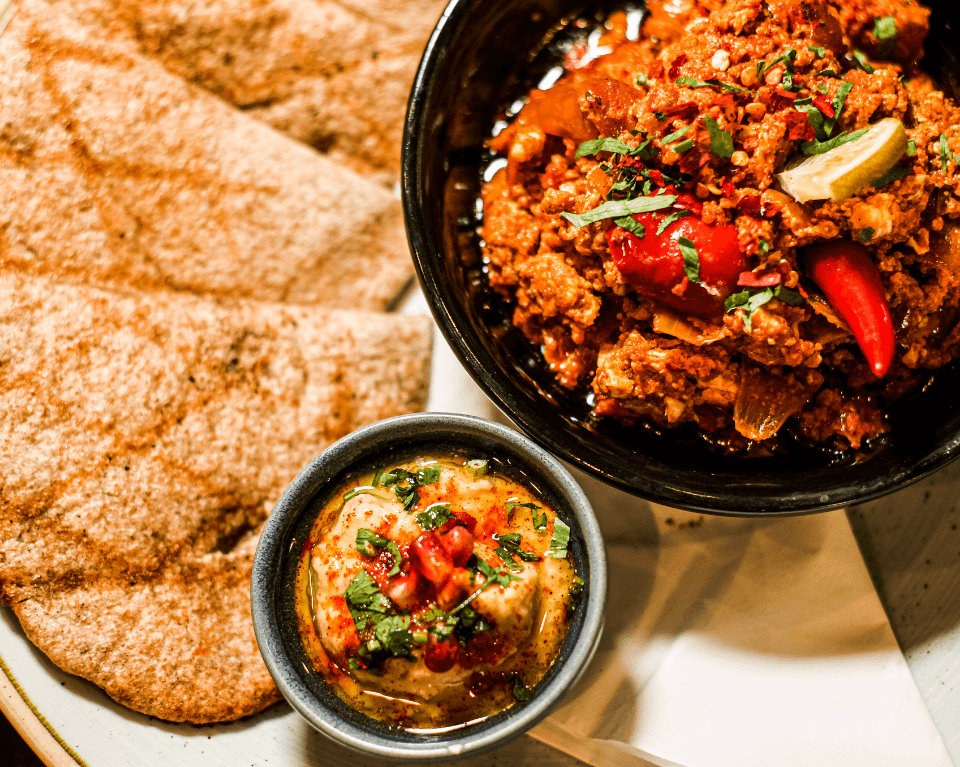 Middle Eastern sharing platter at Victoria House Coffee & Food, London