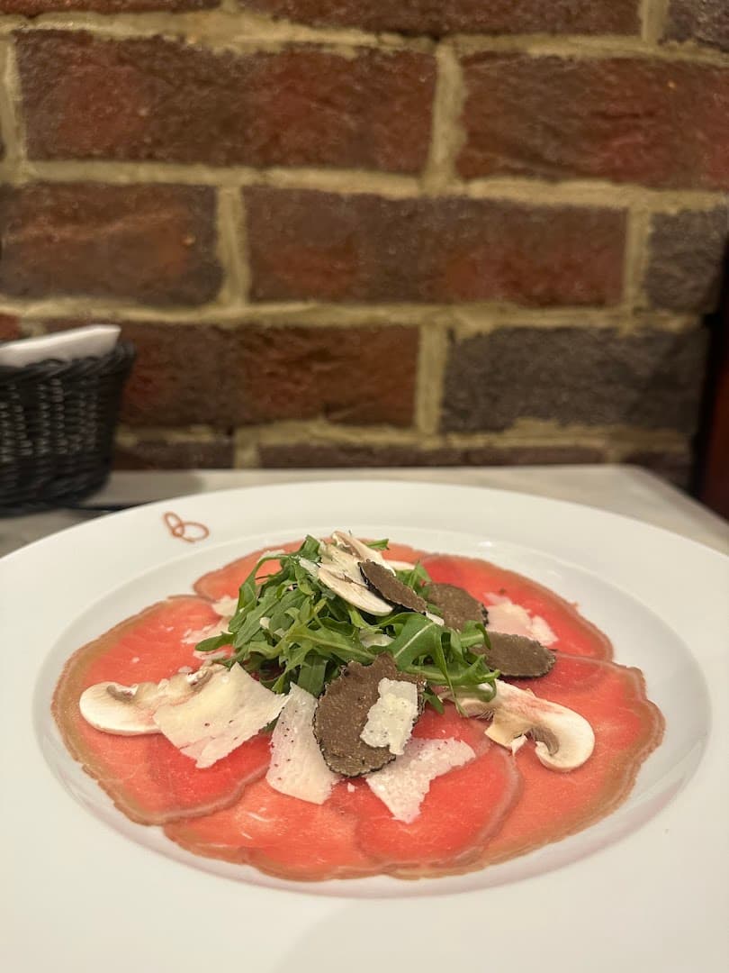 Beef carpaccio with truffle at Bucci, London