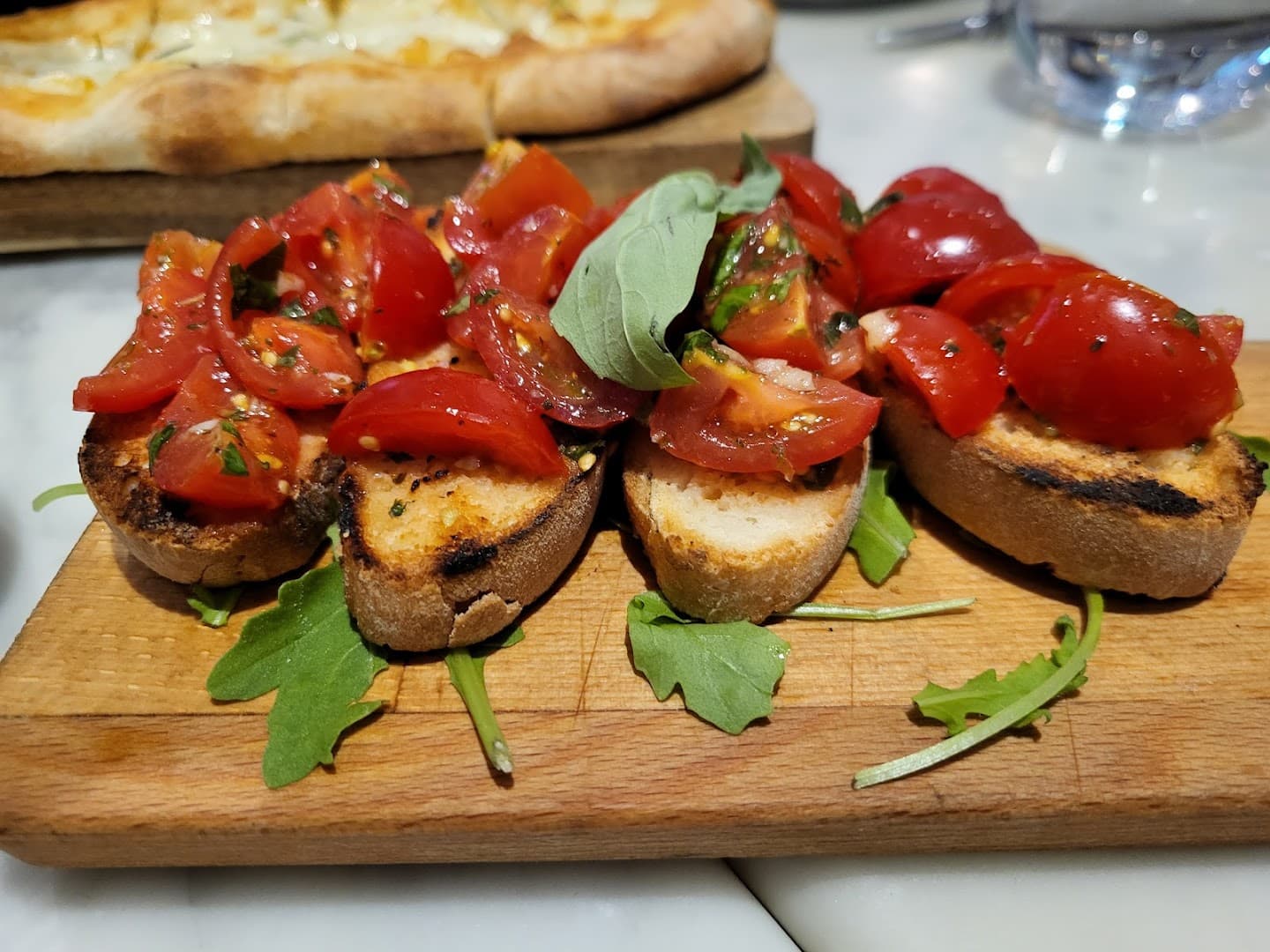 Bruschetta appetiser at Bucci, London