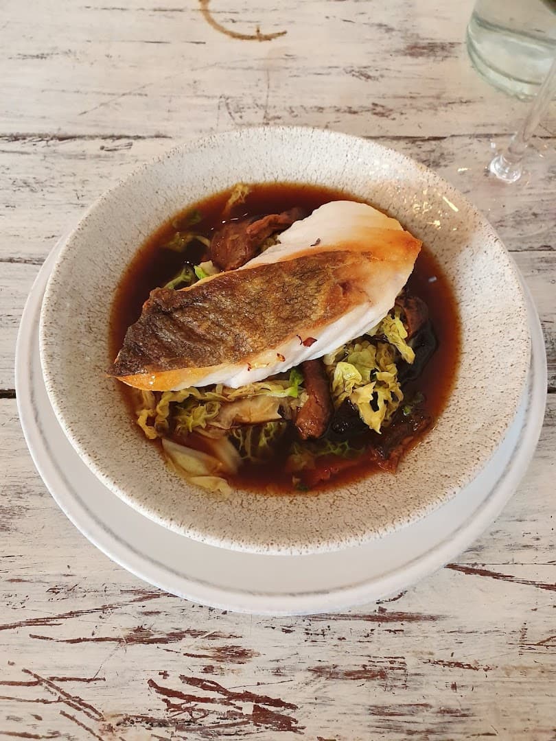 Pan-seared fish fillet at The Green, London