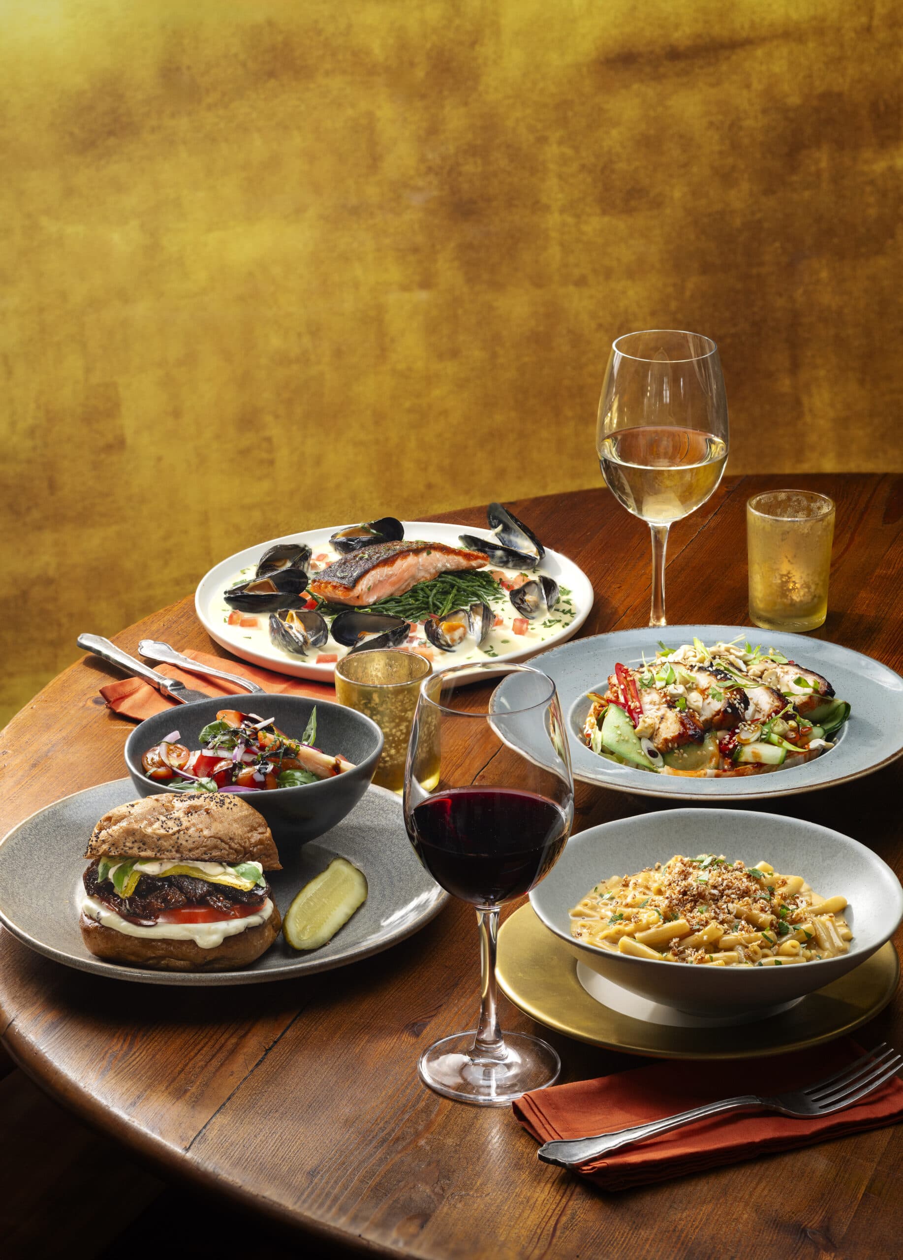 Food spread selection at The Refinery, London