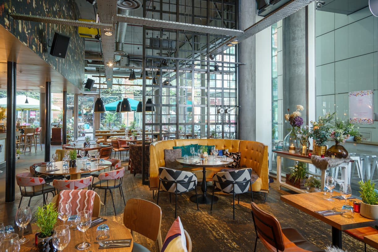 Main dining room at The Refinery, London