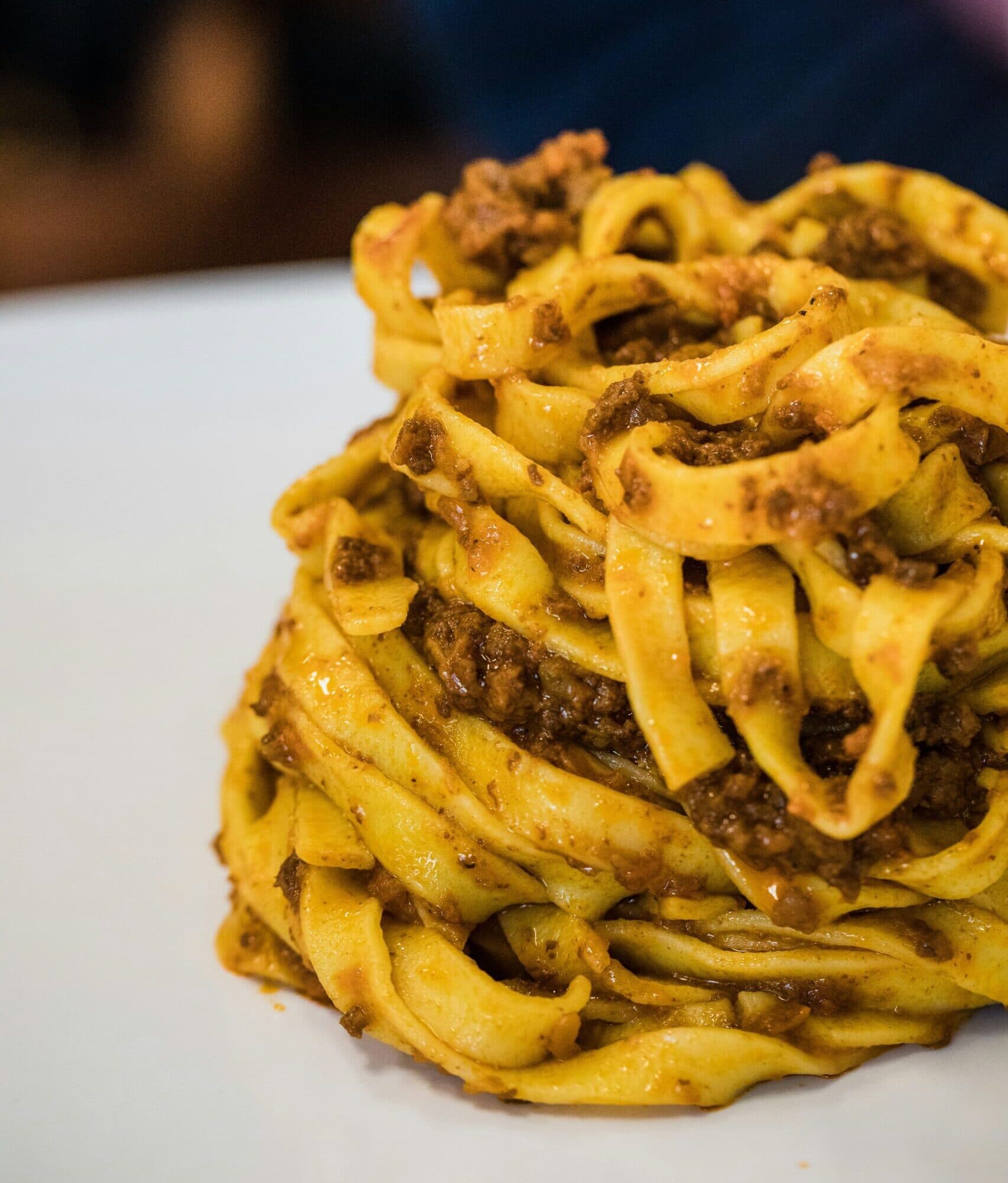 Tagliatelle ragù Bolognese at Sicily Restaurant, London