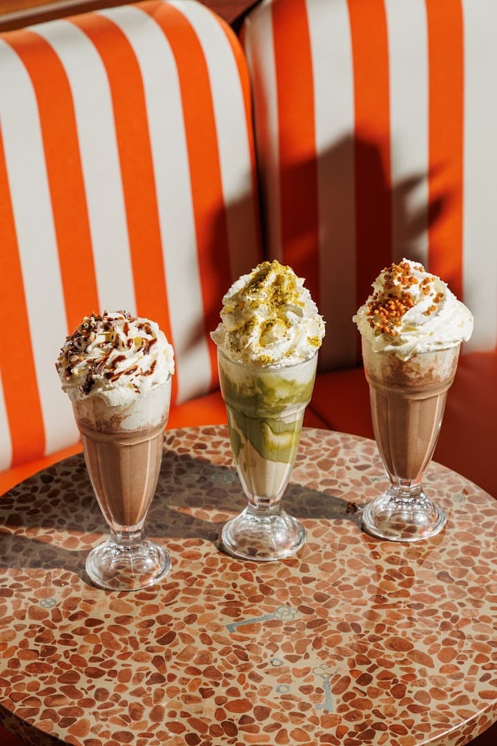 Milkshake trio at Bombolone Doughnuts, London