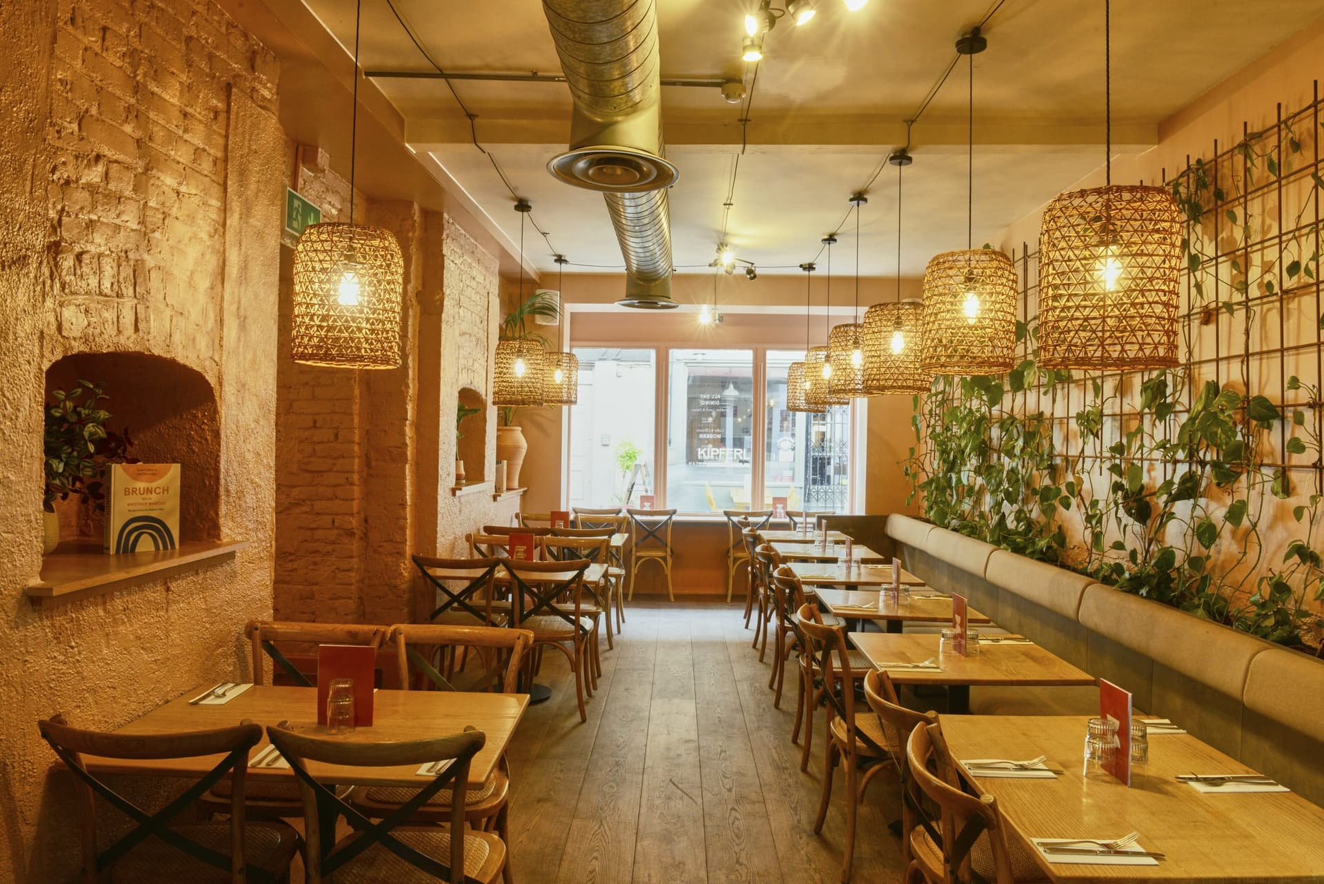 Main dining room at Brother Marcus Angel, London