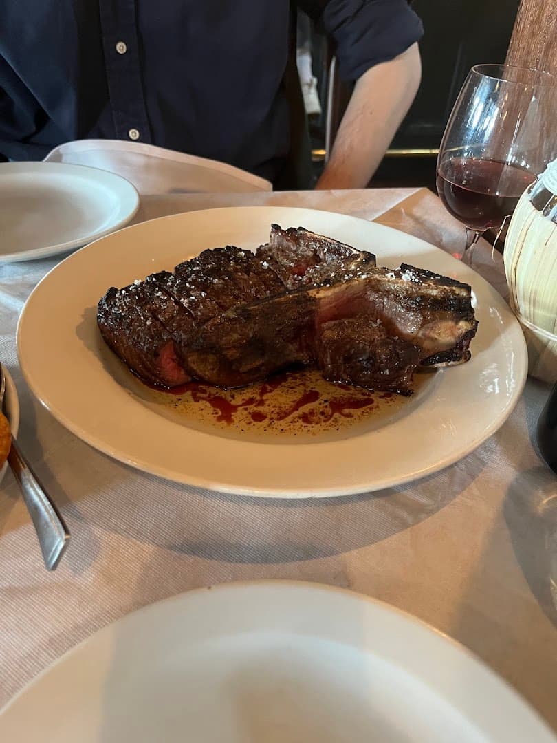 Grilled steak dish at Brutto, London