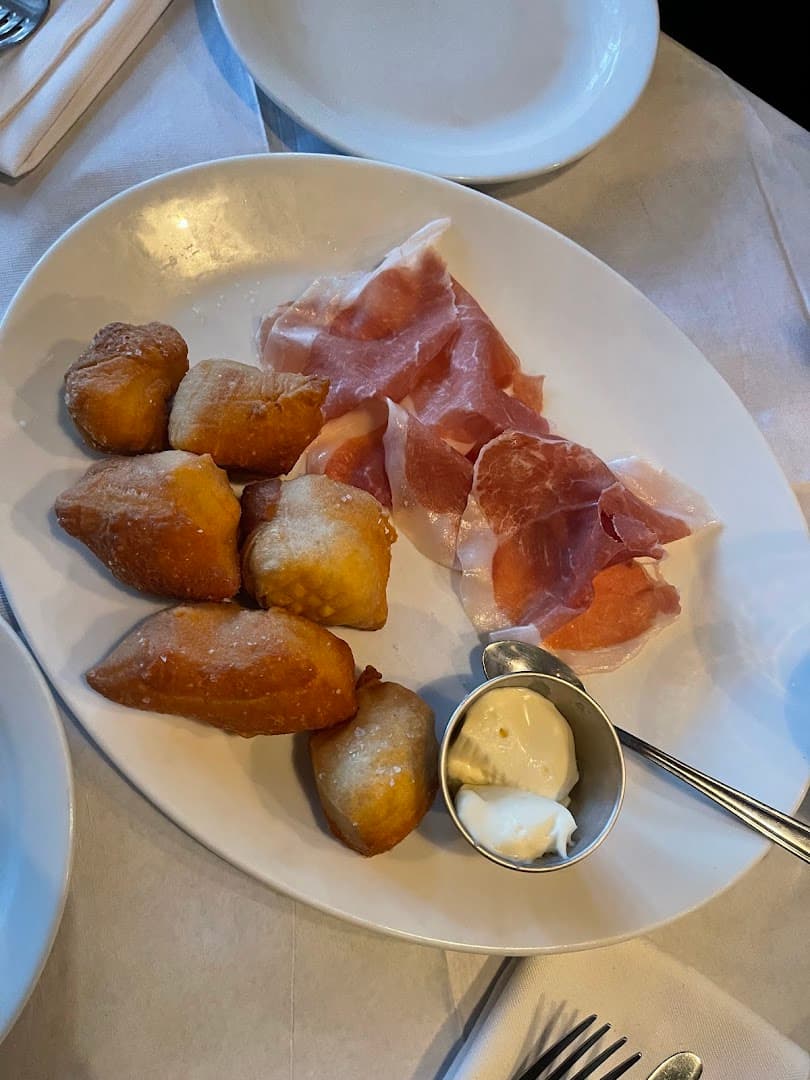 Prosciutto and fried dough at Brutto, London
