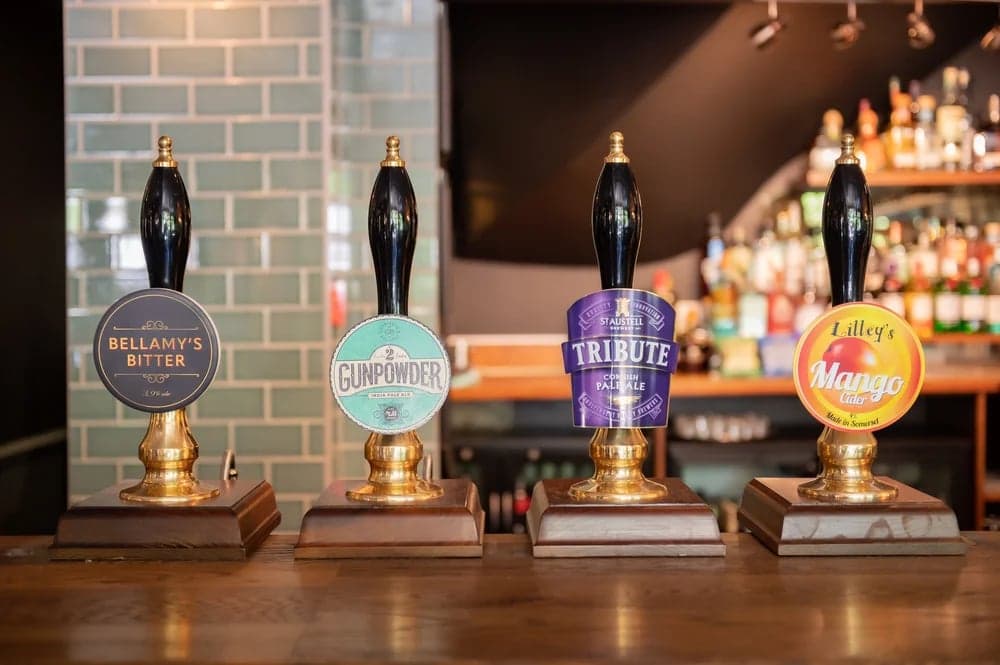 Bar beer taps at Bull Highgate, London