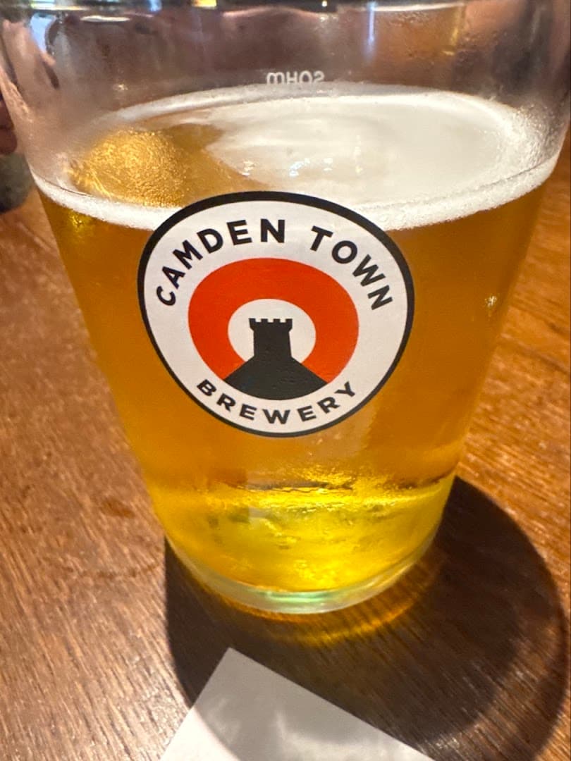 Camden Town Brewery pint at Pub On The Park, London