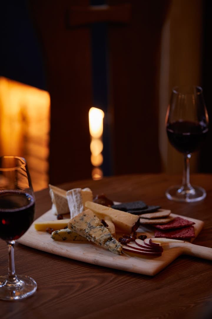 Cheese board wine pairing at The Walmer Castle, London