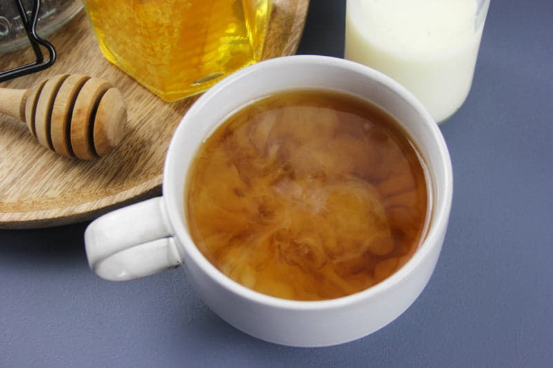 Honey milk tea at Camden Tea Bar, London