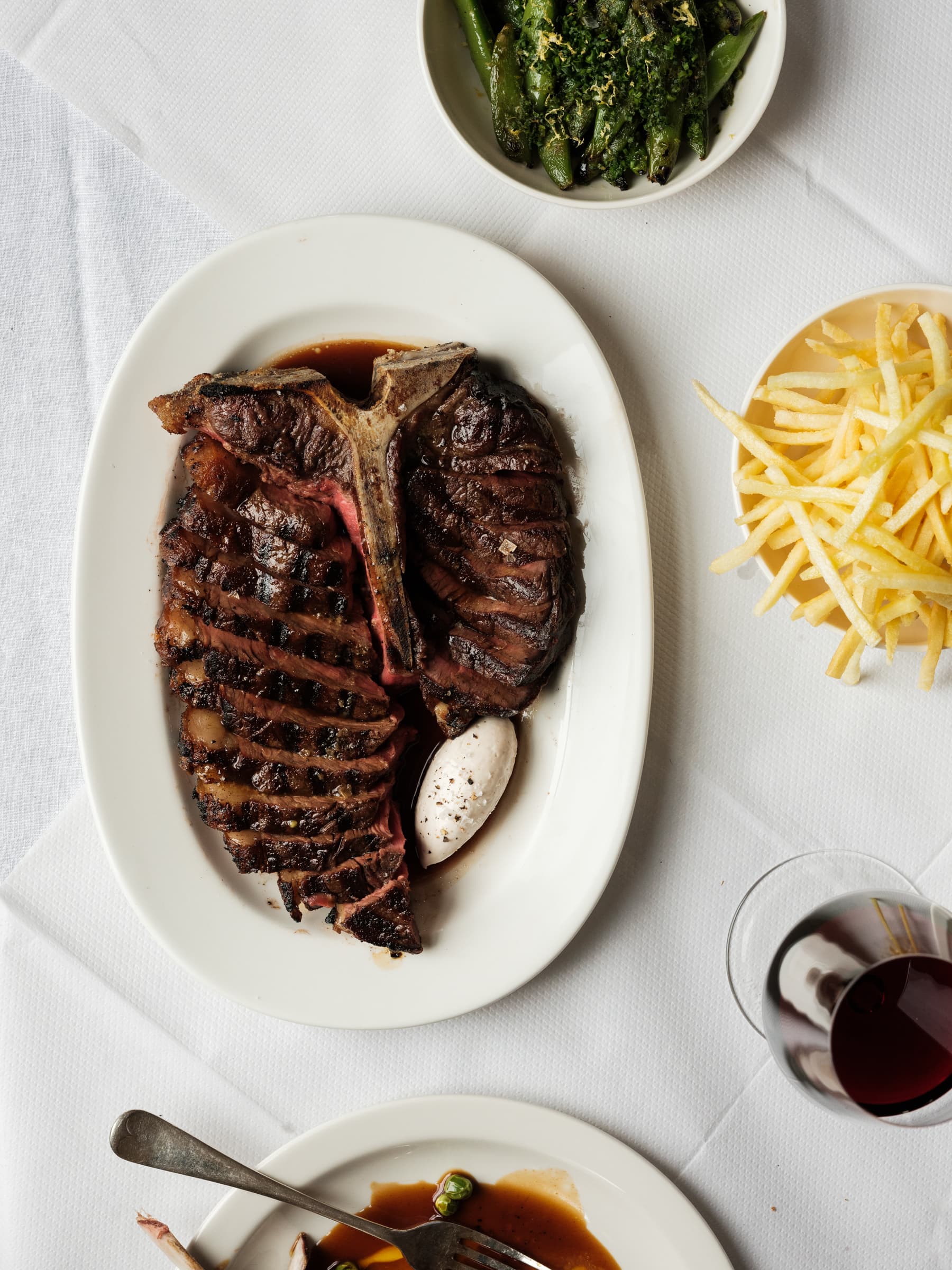 Grilled T-bone steak at The Hero - Maida Vale, London