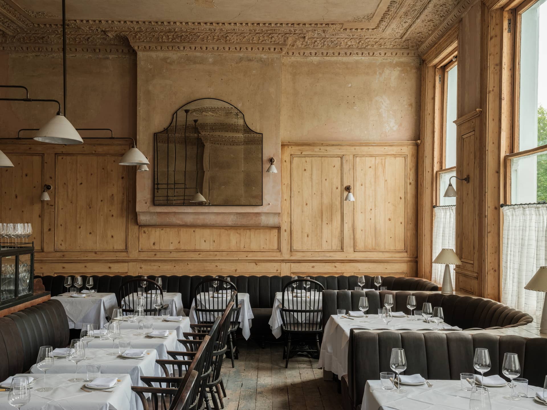 Main dining room at The Hero, Maida Vale, London