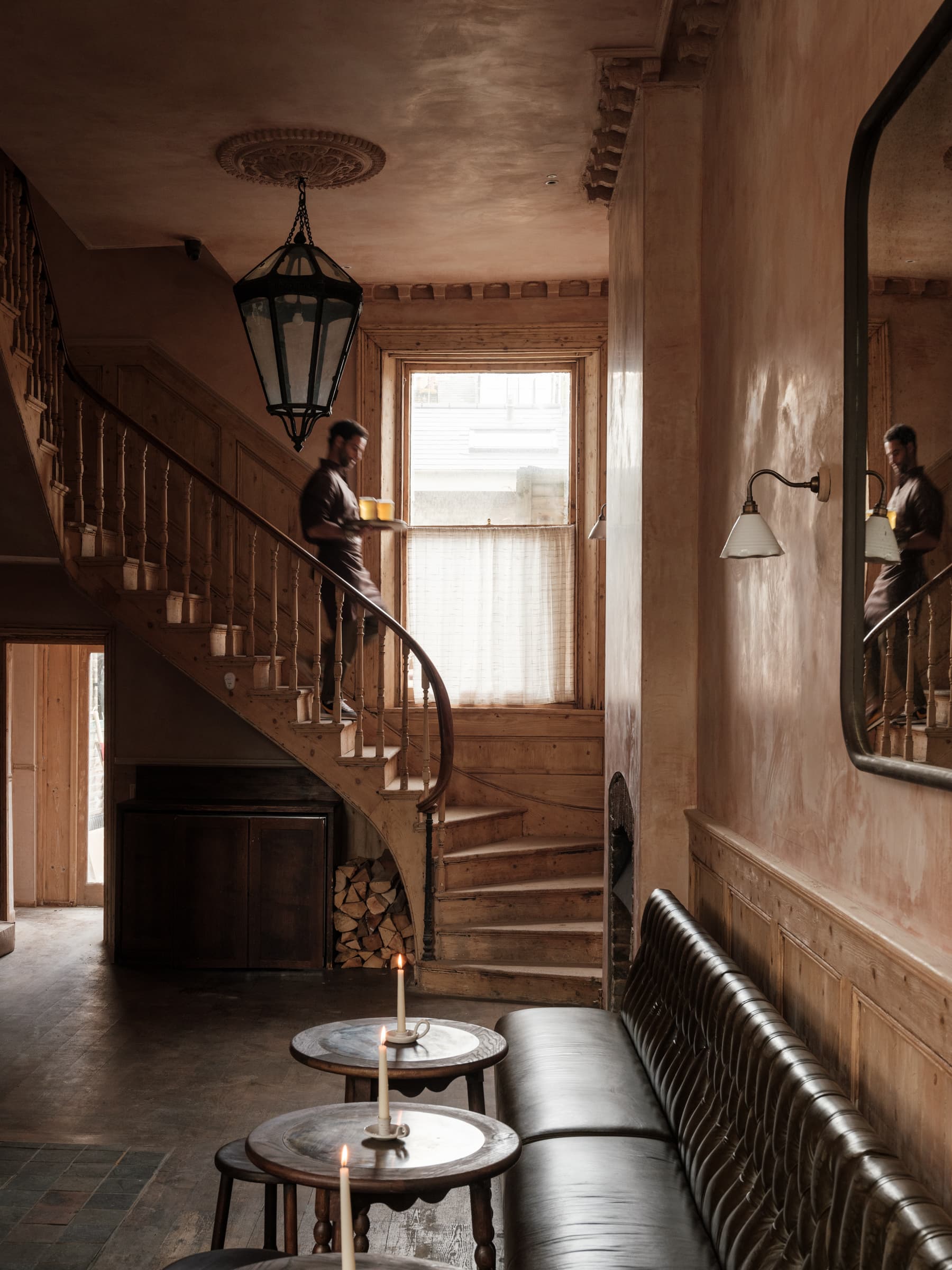 Staircase entrance hall at The Hero, Maida Vale, London